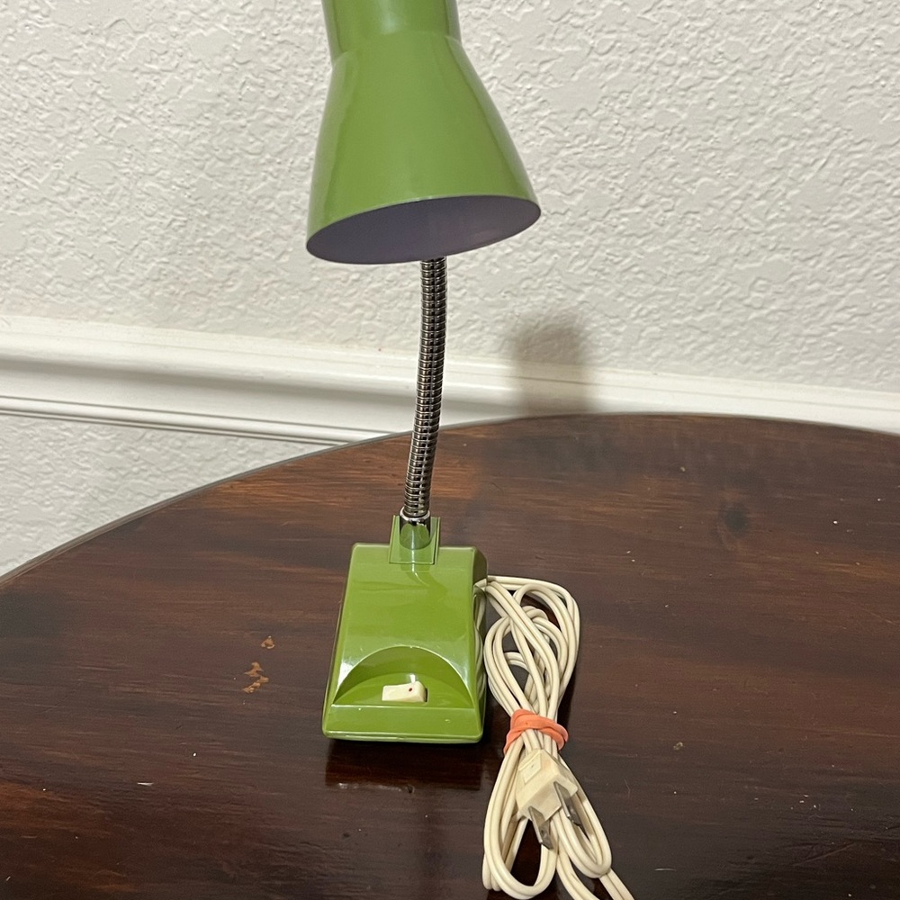 Vintage Retro 1960S IMAR FLEX Goosneck Desk Lamp Avocado Green Flexible - Picture 10 of 11